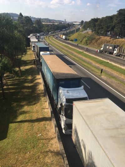 Lorry drivers strike Brazil