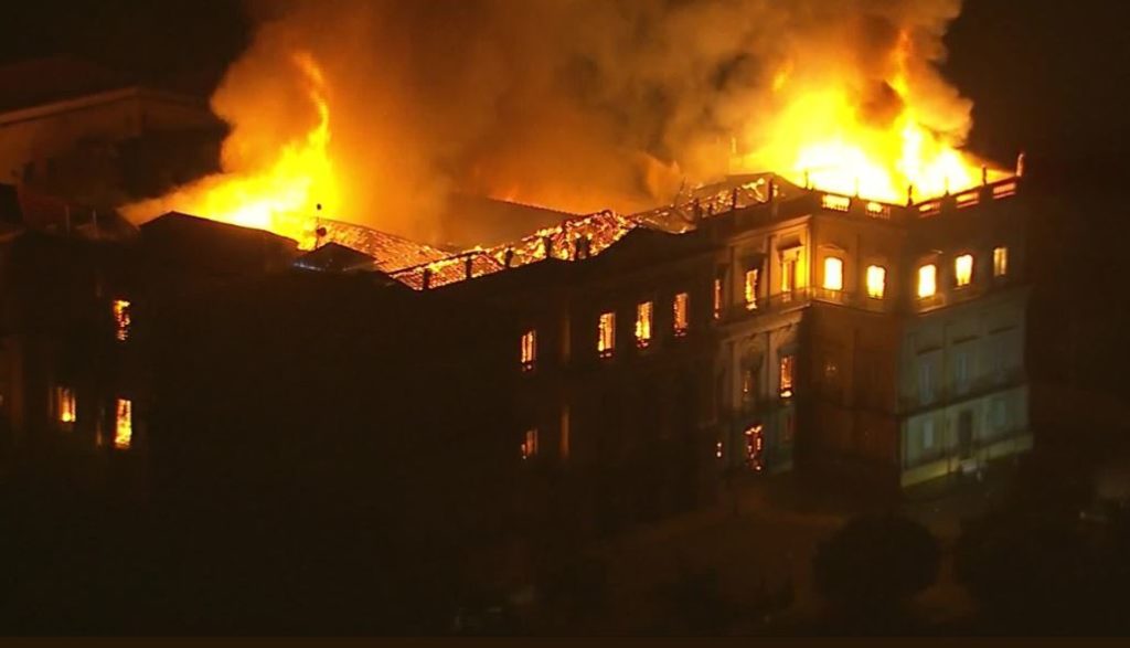 Fire National Museum Rio de Janeiro