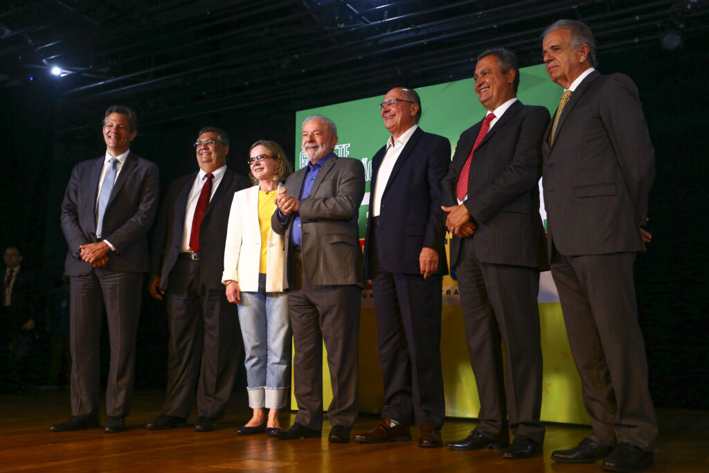 President-elect Luiz Inácio Lula da Silva announces ministers during a press conference in Brasília / (Marcelo Camargo, Agencia Brasil courtesy)
