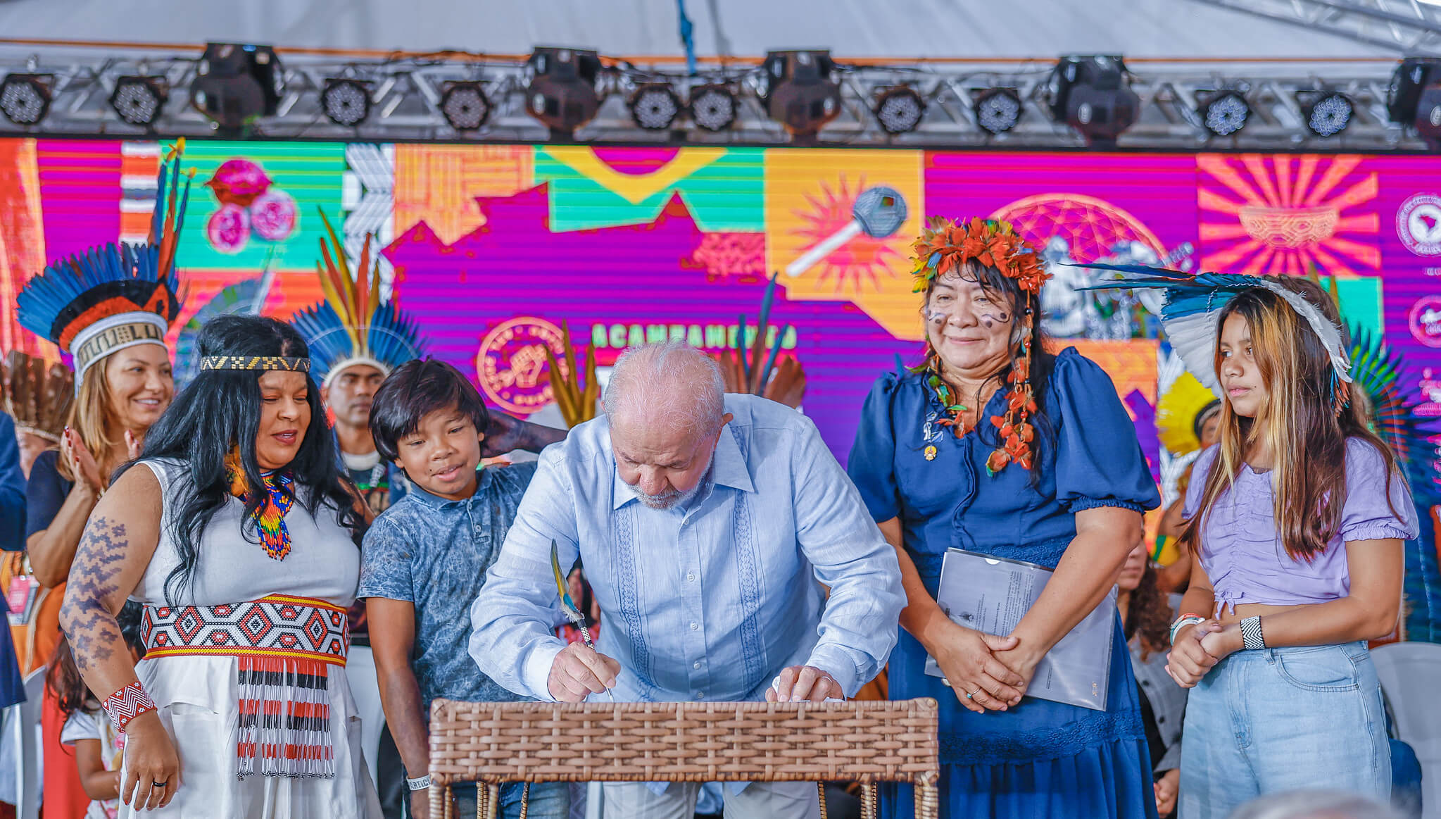 President Lula signs decree homologating new Indigenous Lands (Ricardo Stuckert/PR courtesy)