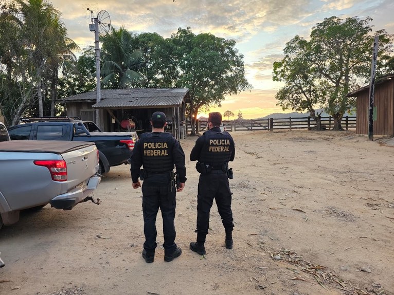 Deforestation gang leader's farm (Federal Police courtesy)