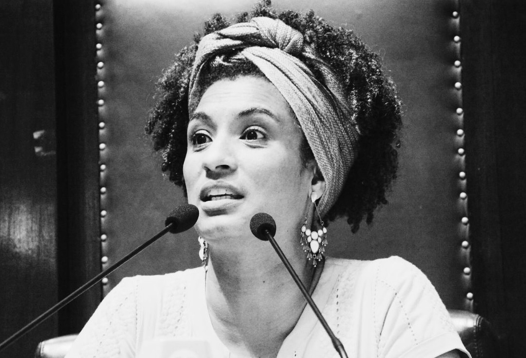 Marielle Franco at the Rio de Janeiro City Council, in 2017 (courtesy Dayane Pires/CMRJ)