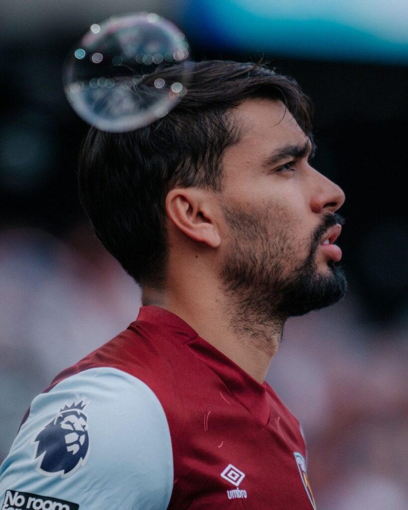 Lucas Paquetá playing for West Ham United (West Ham Instagram)
