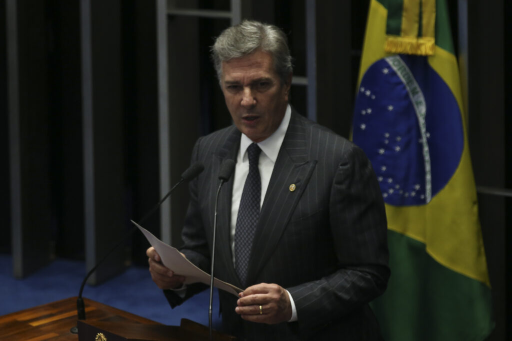 Fernando Collor de Mello at a Senate session in 2016 (Fabio Rodrigues Pozzebom via Agência Brasil)